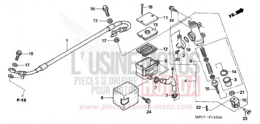 MAITRE-CYLINDRE FREIN AR. FMX6506 de 2006